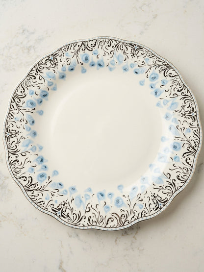 Clove Charger Gold & Blue Accent