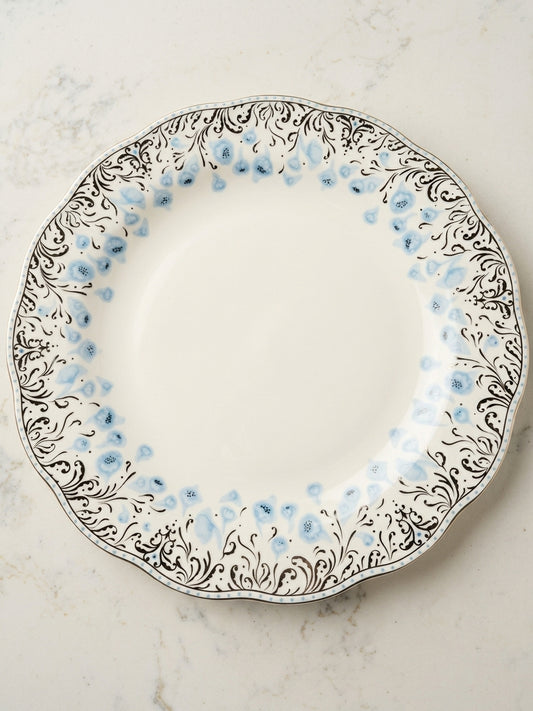 Clove Charger Gold & Blue Accent