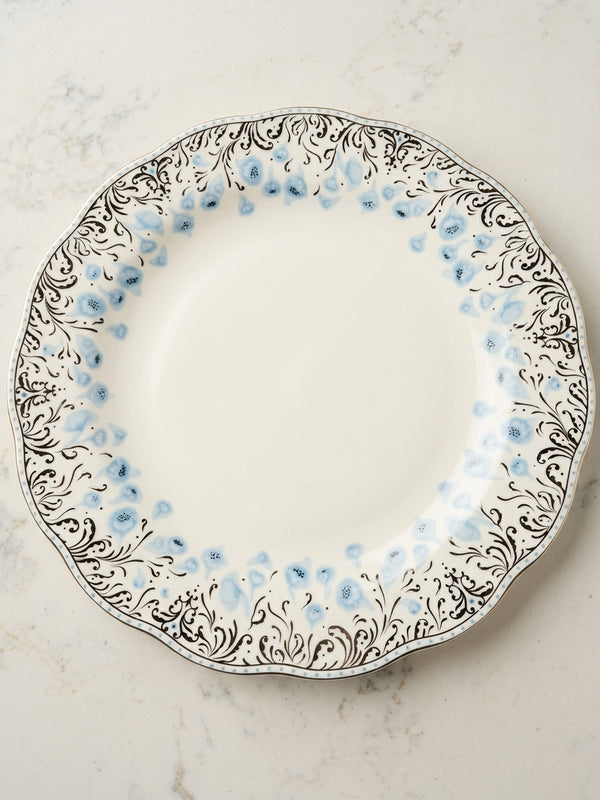 Clove Charger Gold & Blue Accent