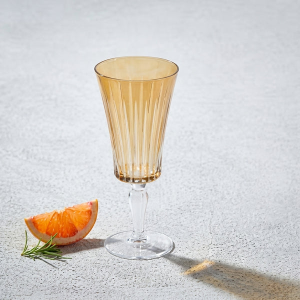 Amber Water Goblet 13oz - 6PC