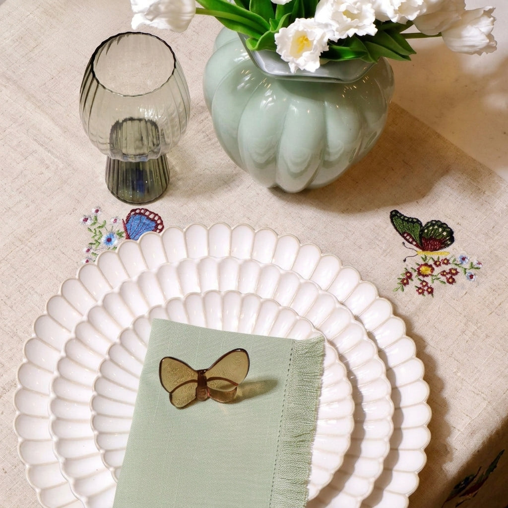 Large Fringe Napkin Set of 4 20”x20”