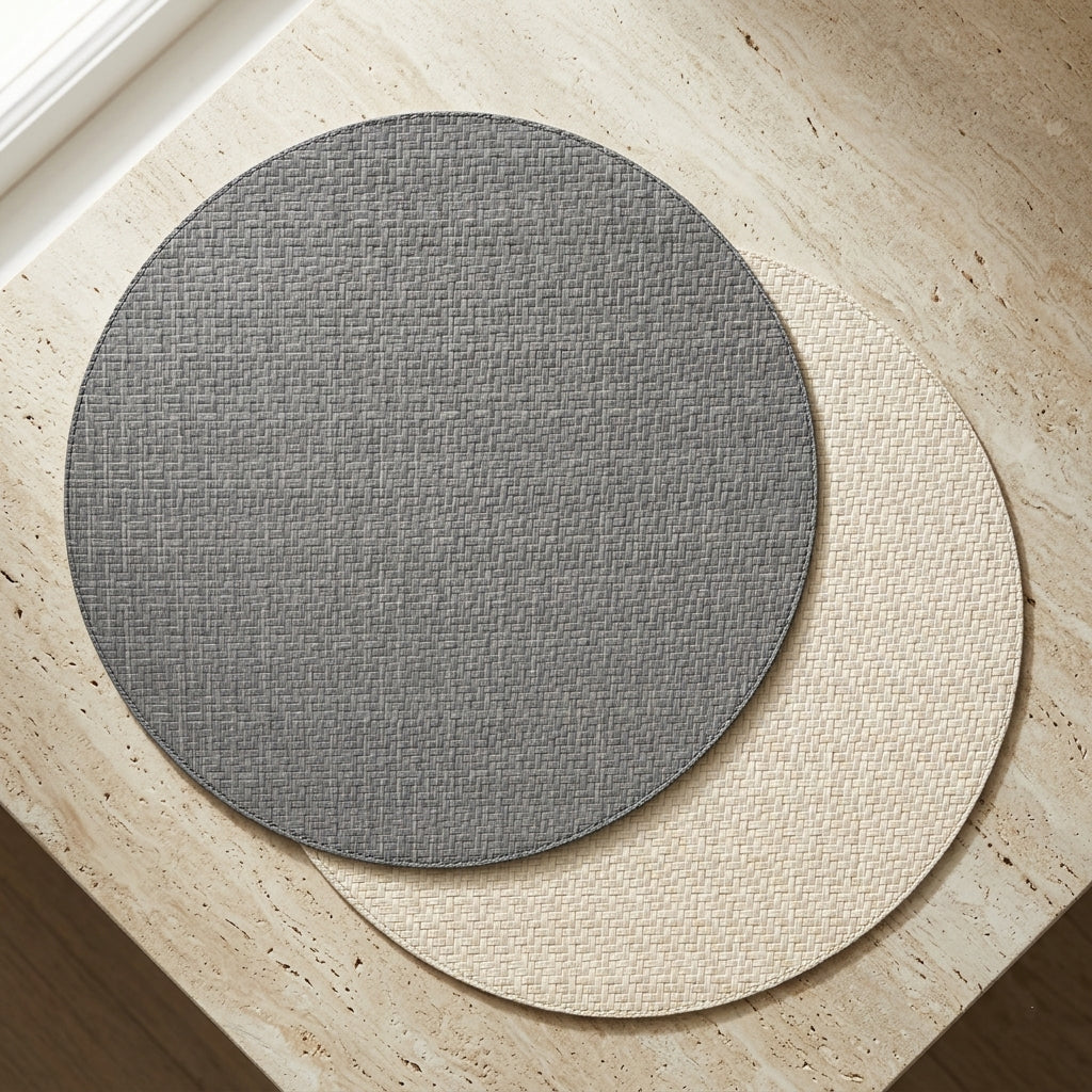 Round Wicker Placemats 15"
