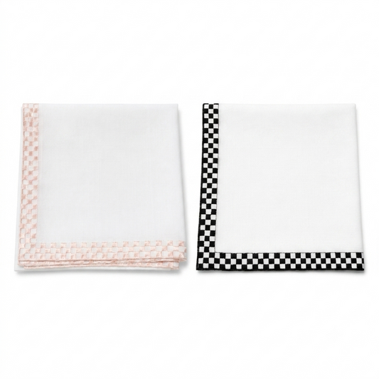 Washable Checker Napkin- 20” x 20” (set of 4)