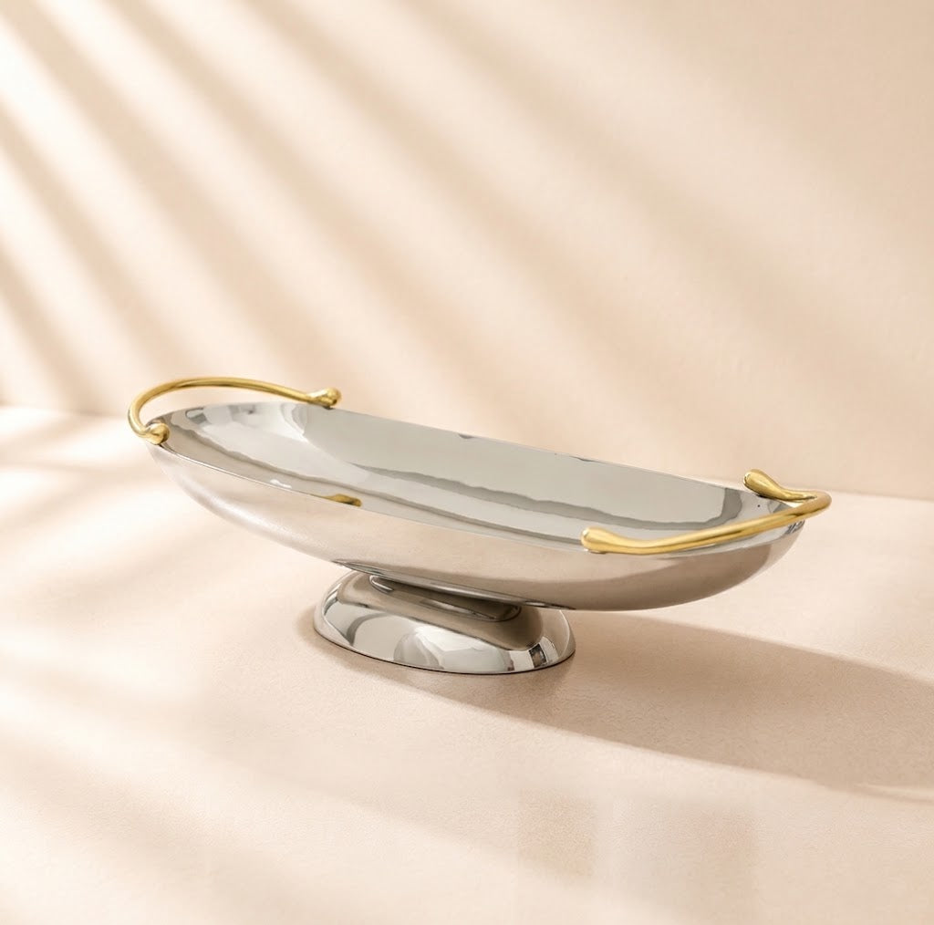 Droplet Oval Dish with Base
