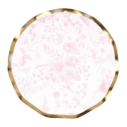 Timeless Blush Wavy Salad Plates 8pk