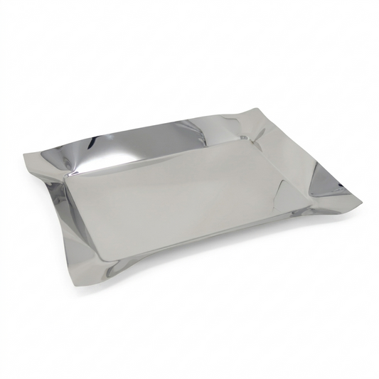 Oblong Stainless Steel Tray 18.5”Lx13.5”W