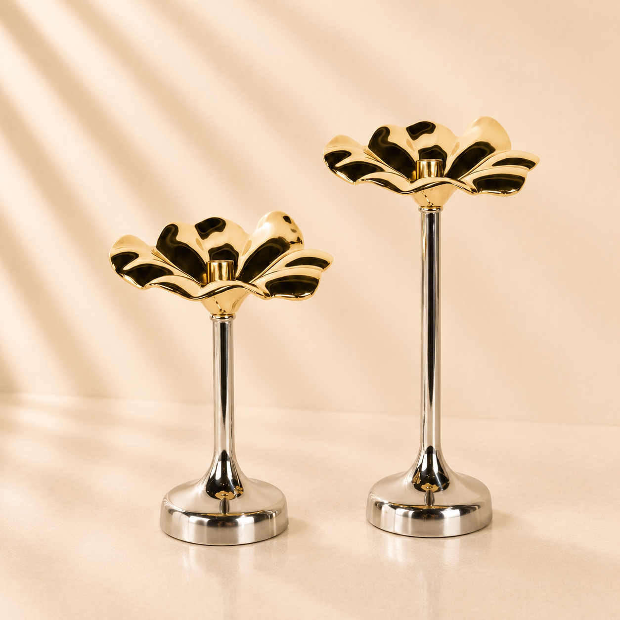 Flower Candle 2-tone Holder