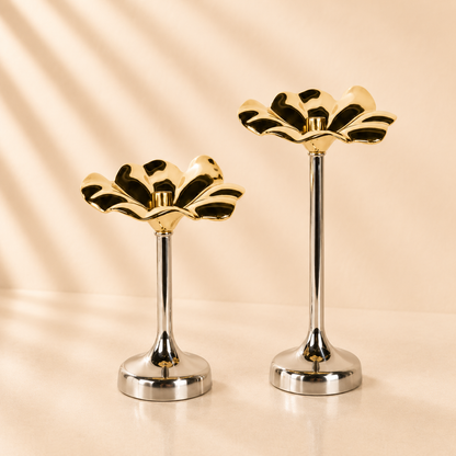 Flower Candle 2-tone Holder