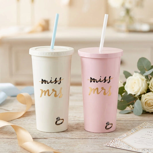 Miss to Mrs. Tumbler with Straw