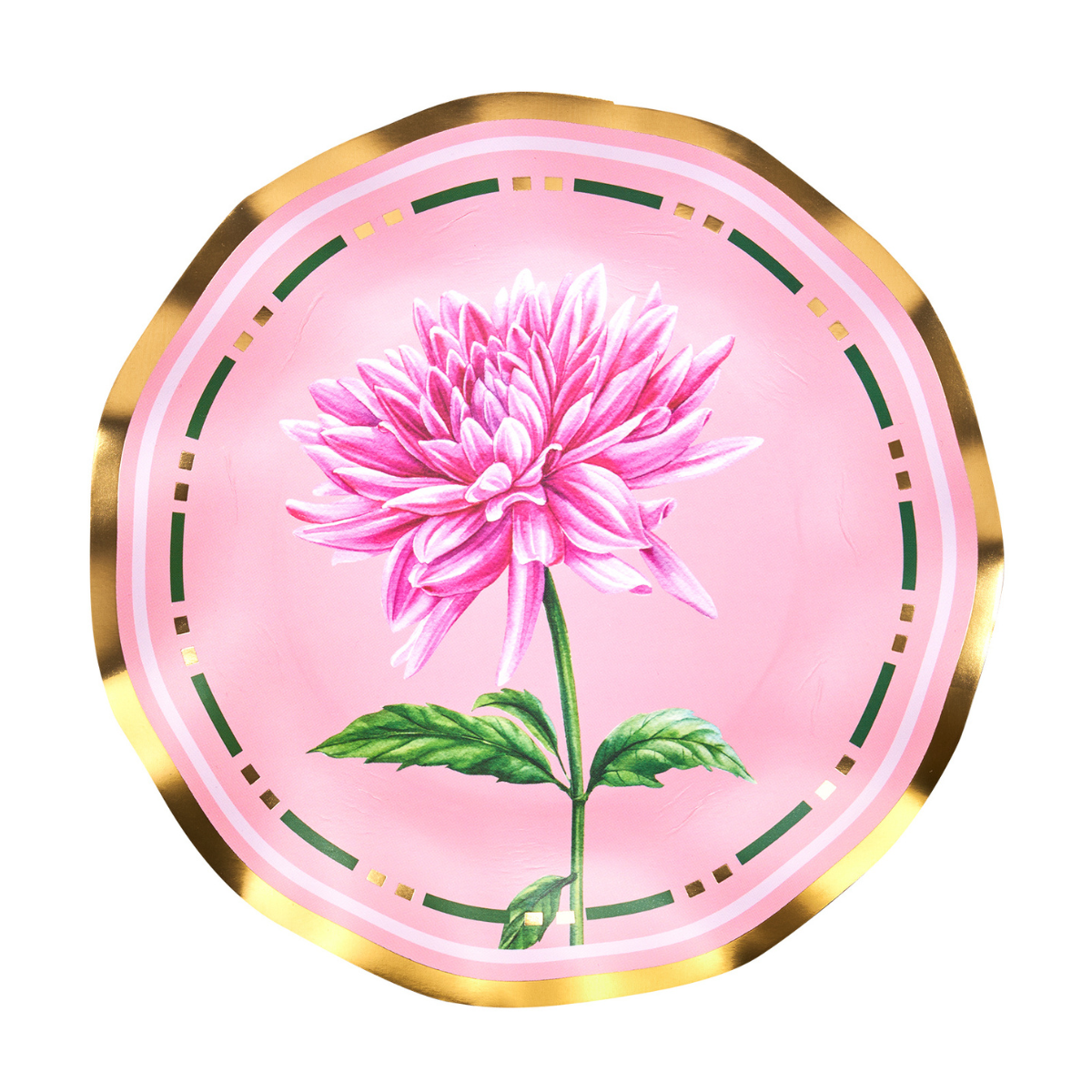 Dahlia Garden Wavy Salad Plate 8pk