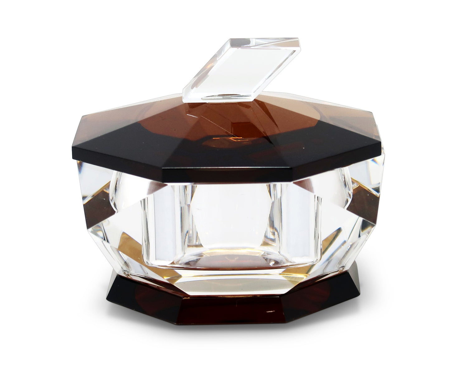 Crystal Candy Jar - Gold Base & Lid