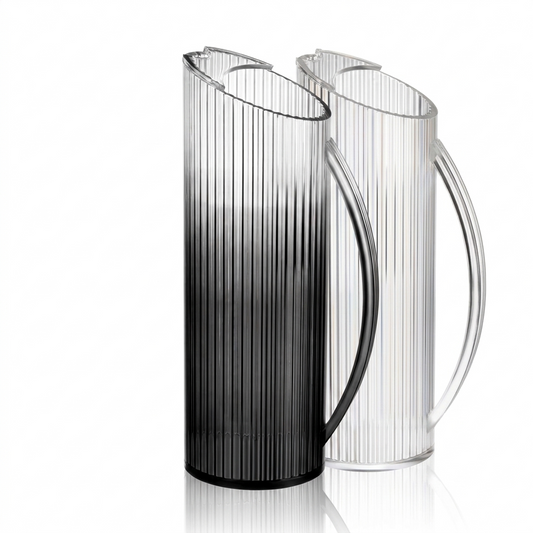 Acrylic Ribbed Pitcher