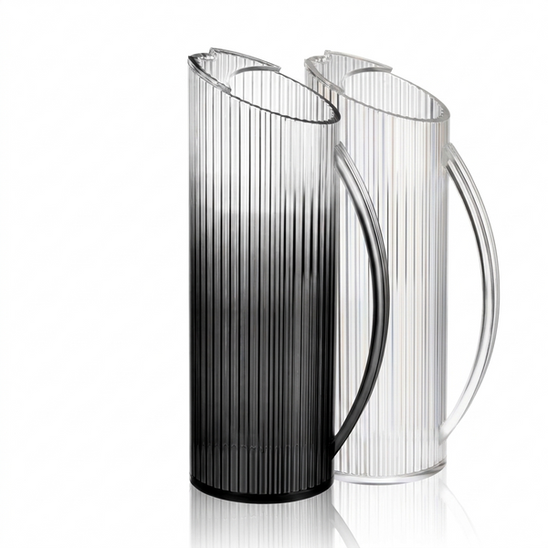 Acrylic Ribbed Pitcher