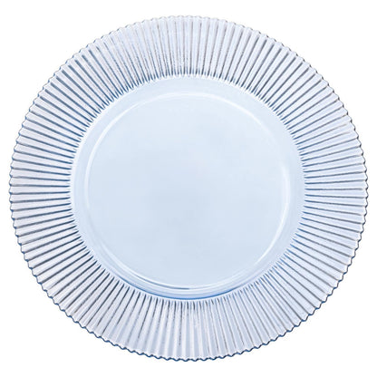 Ribbed Glass Charger 13”