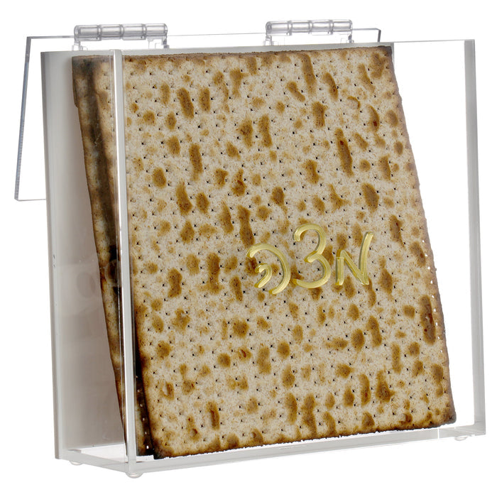 Acrylic Matza Box W/Hinge