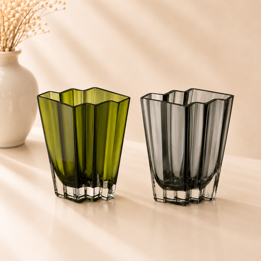 Chevron Vase 9”