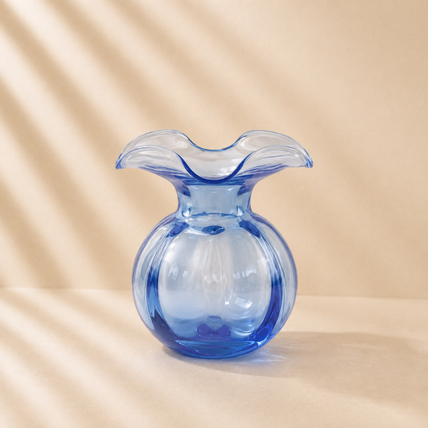 Vietri Hibiscus Cobalt Glass Bud Vase