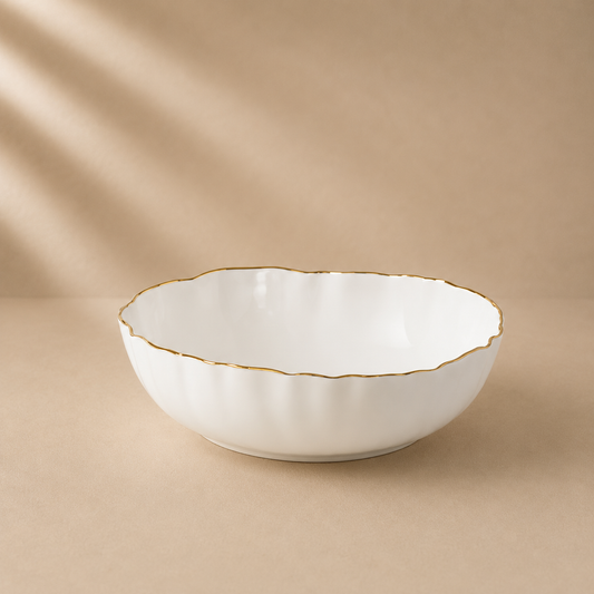 Large Portofino White Bowl