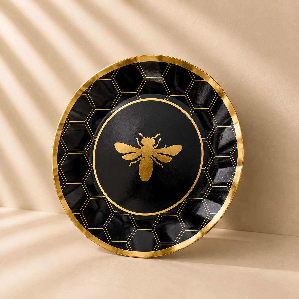 Wavy Honeybee Dinner Plate