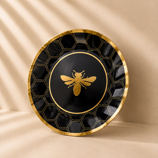 Wavy Honeybee Dinner Plate