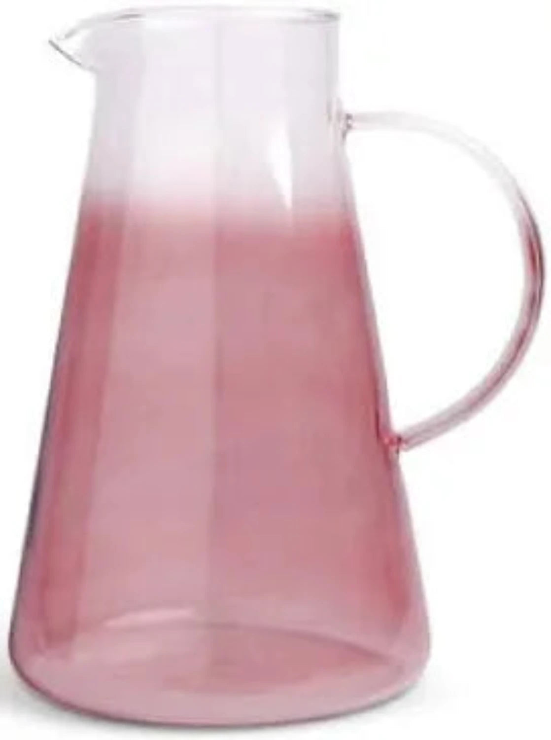 Glass Pitcher Vintage Pink