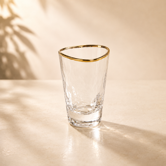 Triangle Gold Rim Shot Glass-6