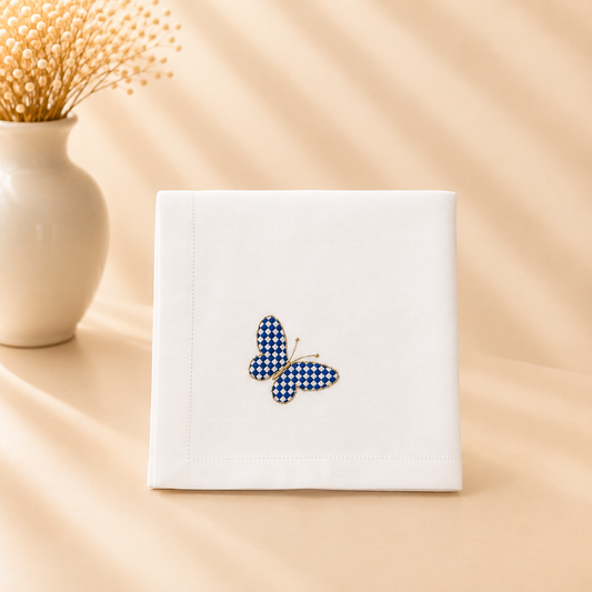 Washable Butterfly Napkin - 20" X 20” Set of 4