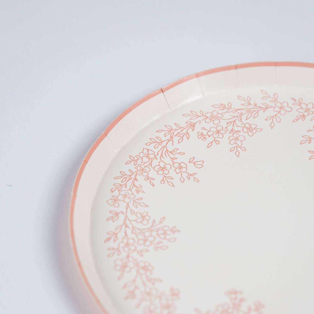 Floral Elegance Pink Dessert Plates 8pk