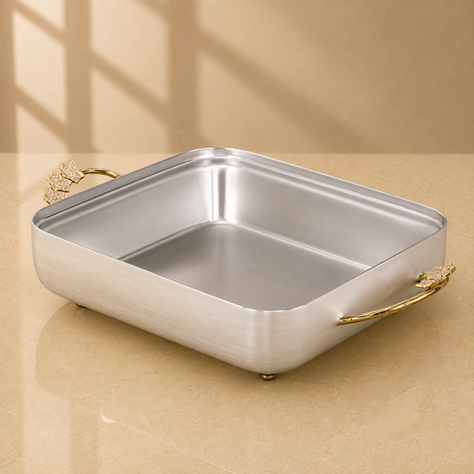 Hammer White Pan - Orchid Handles