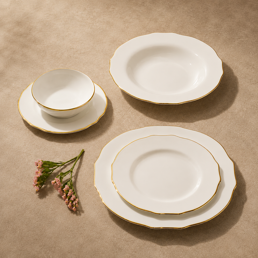 Vikko Shine Spring Gold 20 Pc Dinnerware Set (Service For 4)