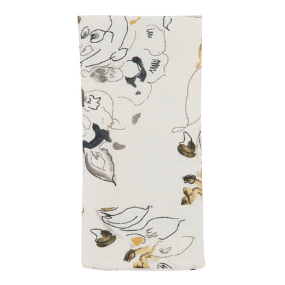 Abstract Floral Dinner Napkins: Marigold 20" Set of 4