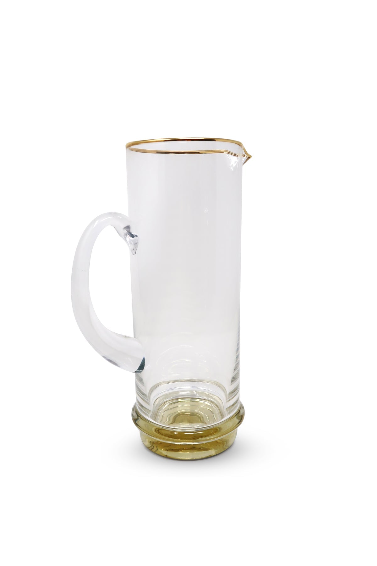 Glass Gold Base & Rim Pitcher – Jubilee Party