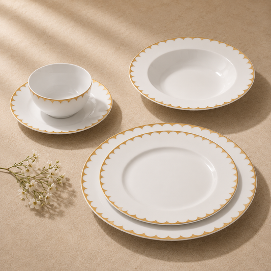 Daisy 5pc Dinnerware Set Service for 4