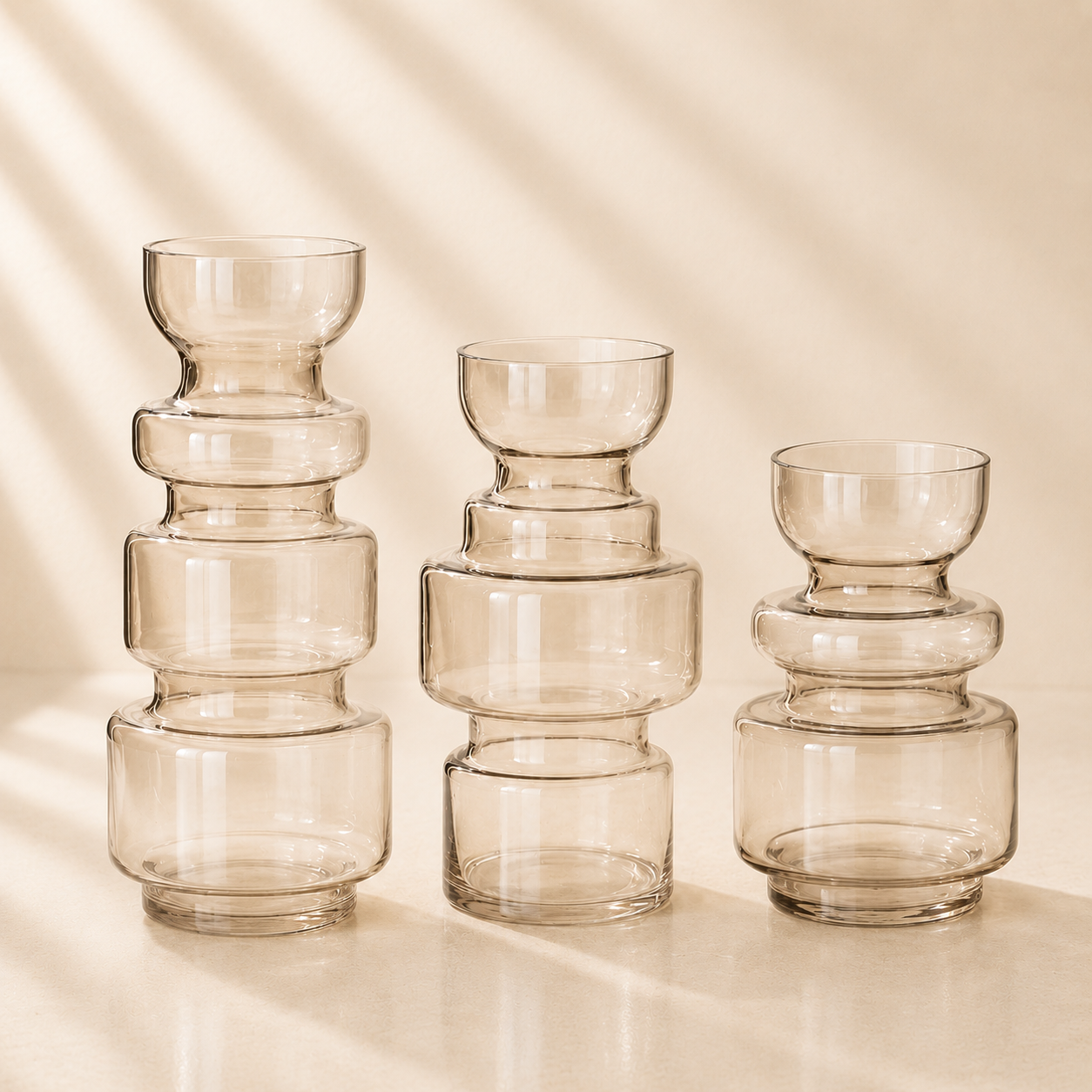 Brown Transparent Vase