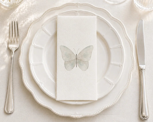 Soft Butterfly Guest Towel