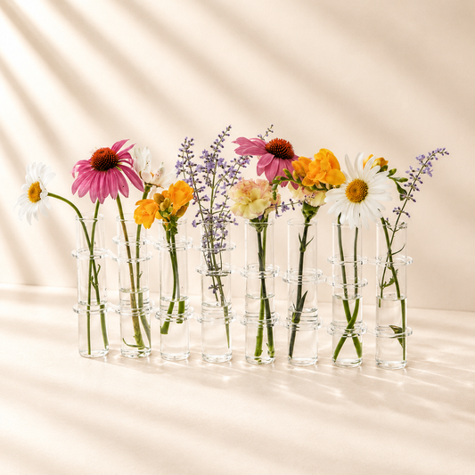 8 Hinged Tube Flower Vase