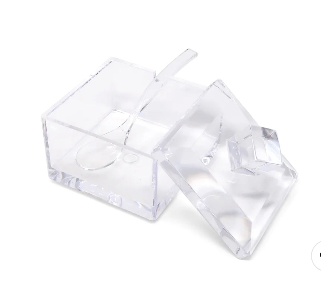 Acrylic 3 Bowl Dish-Clear Tray