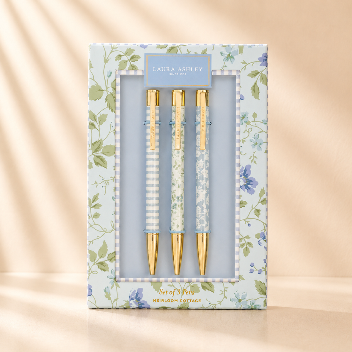 Laura Ashley Heirloom Cottage Pen Set of 3