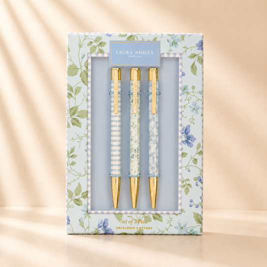 Laura Ashley Heirloom Cottage Pen Set of 3