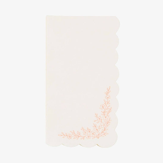 Floral Elegance Pink Guest Towels 16pk