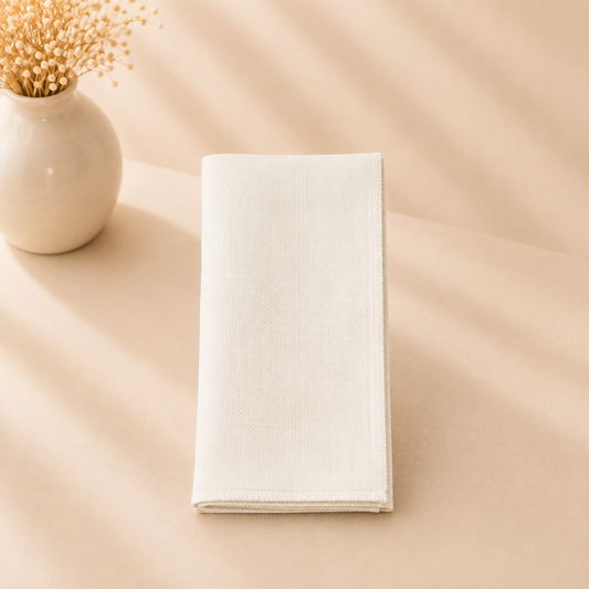 Harvest Weave Beige Napkins 6pcs Set 18”x18”
