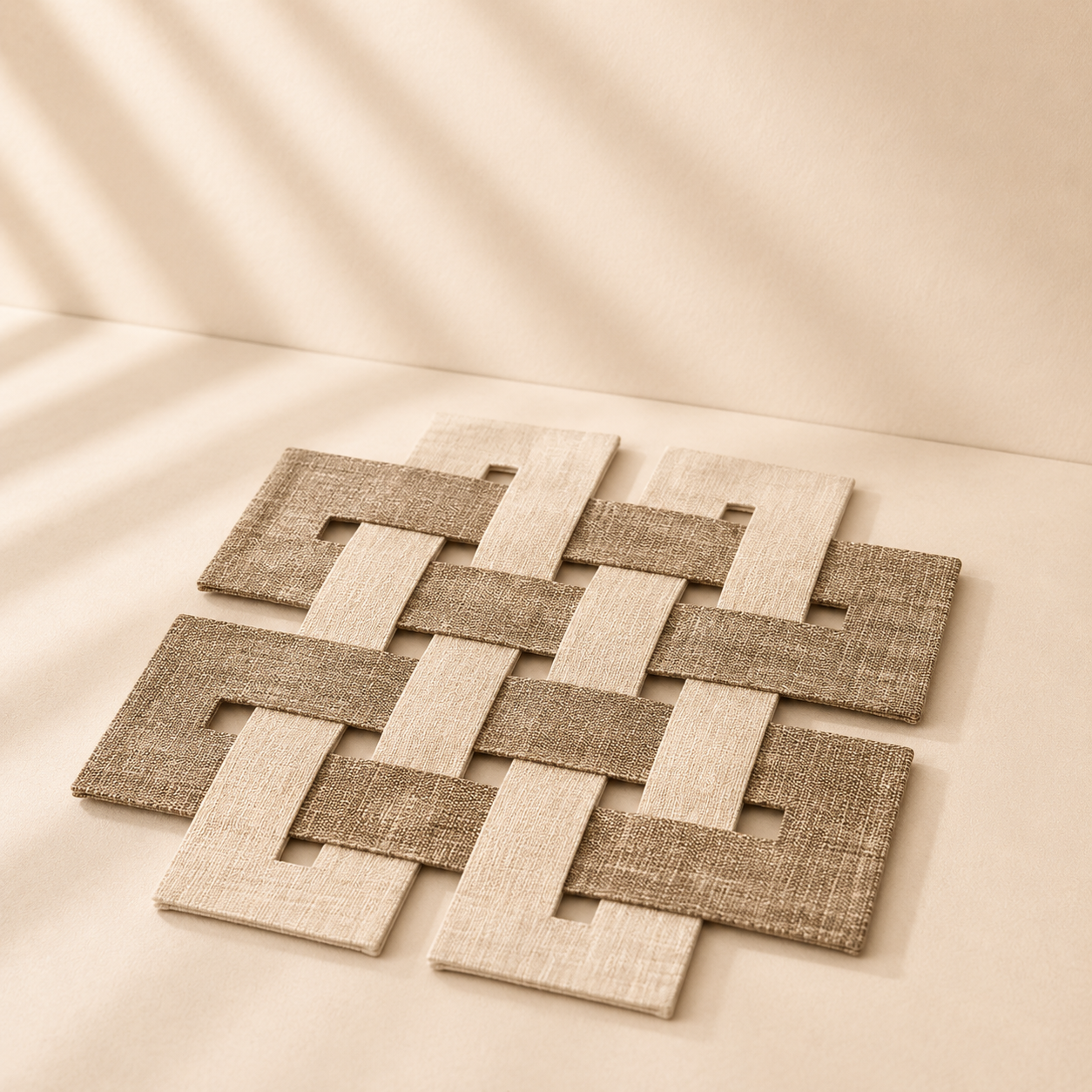 Celtic Sand Vinyl Birch Mats Set of 4