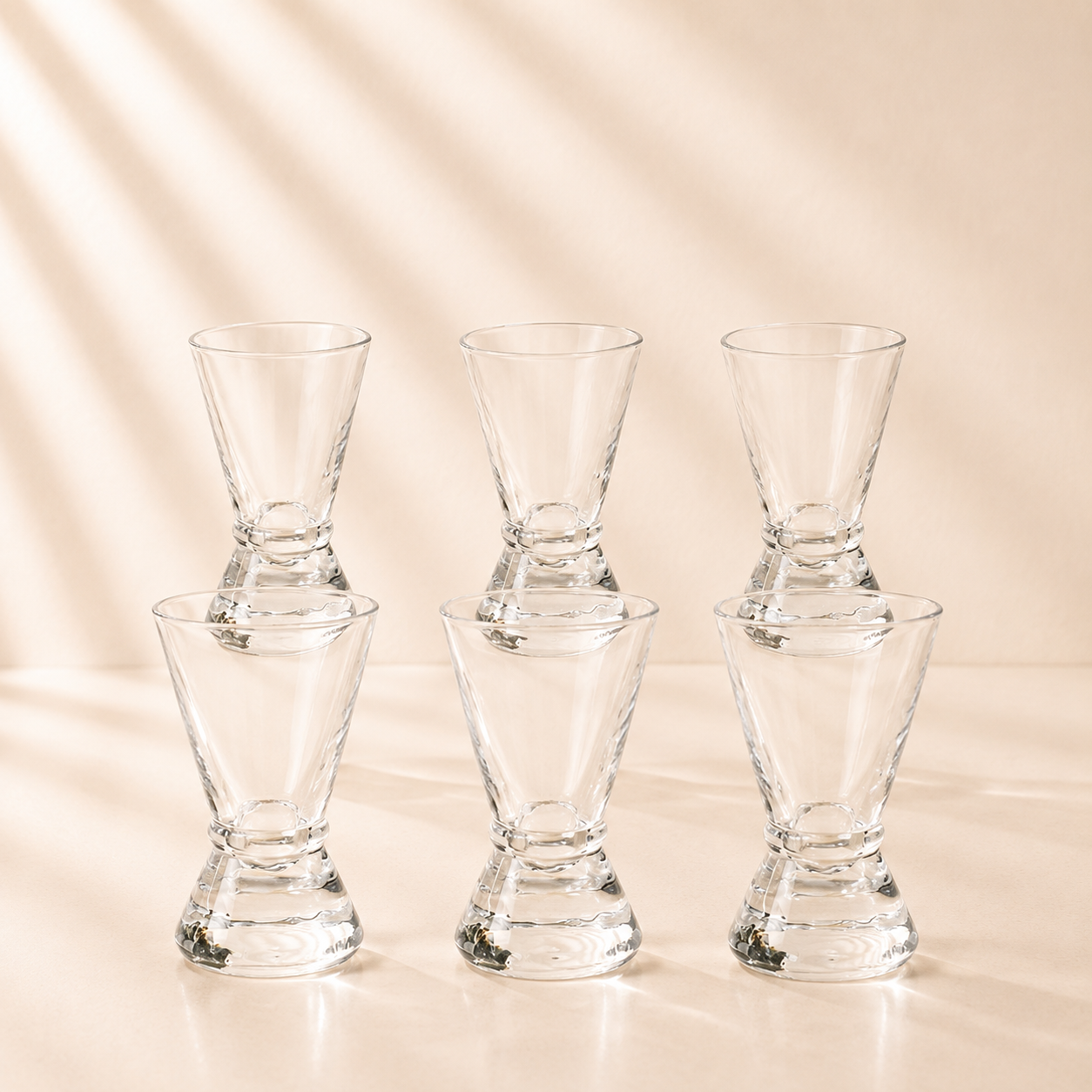 Jigger Shot Glasses Set of 6