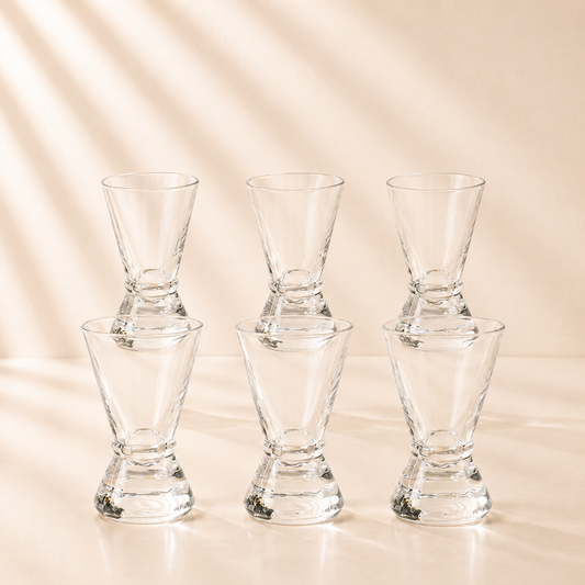Jigger Shot Glasses Set of 6