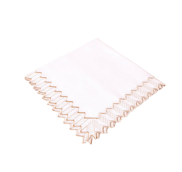 Geometric Chevron Border Napkin 20"X20" Set of 4