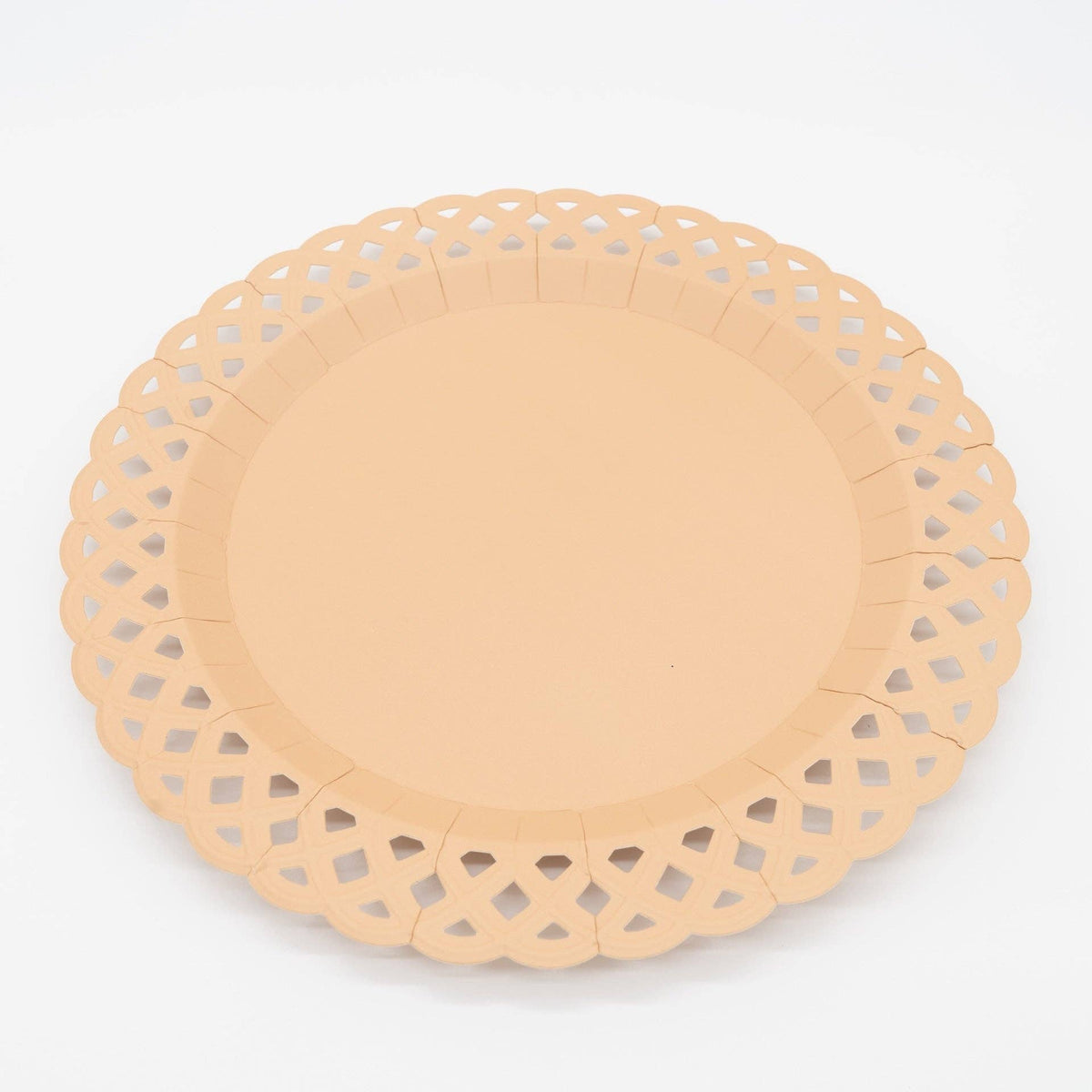 Light Brown Basketweave Dinner Plates 8pk