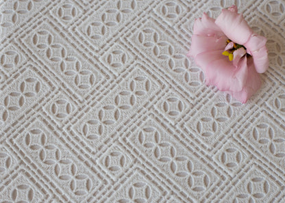 Chambray White Tablecloth