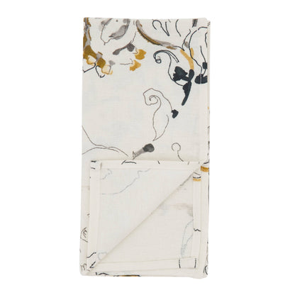 Abstract Floral Dinner Napkins: Marigold 20" Set of 4