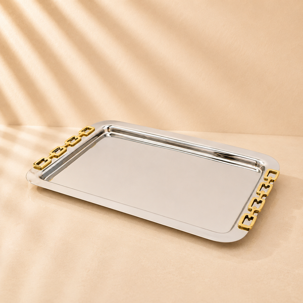 Luxe Linked Stainless Steel Tray