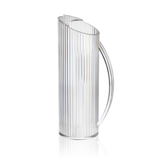 Acrylic Ribbed Pitcher